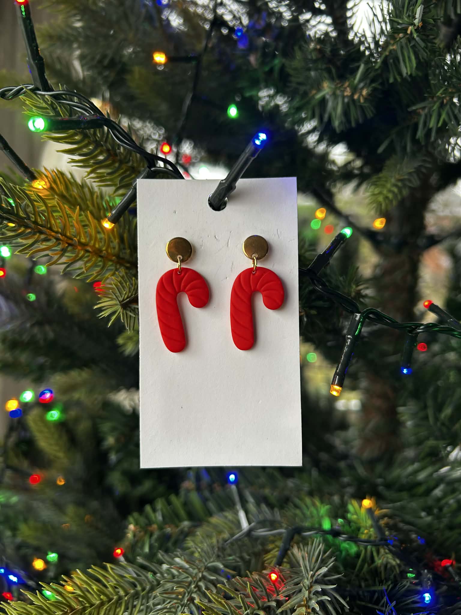 Candy Cane Elegance Earrings